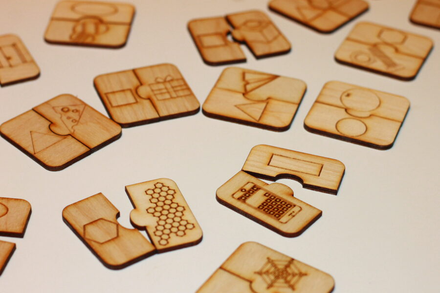 Dėlionė "Geofigūros" 