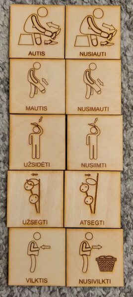 "Apsirengsiu pats"  10 dalių eigos rinkinys